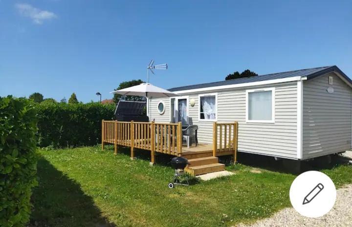 Mobil Home-Les Lins Bleus Biville-sur-Mer ภายนอก รูปภาพ